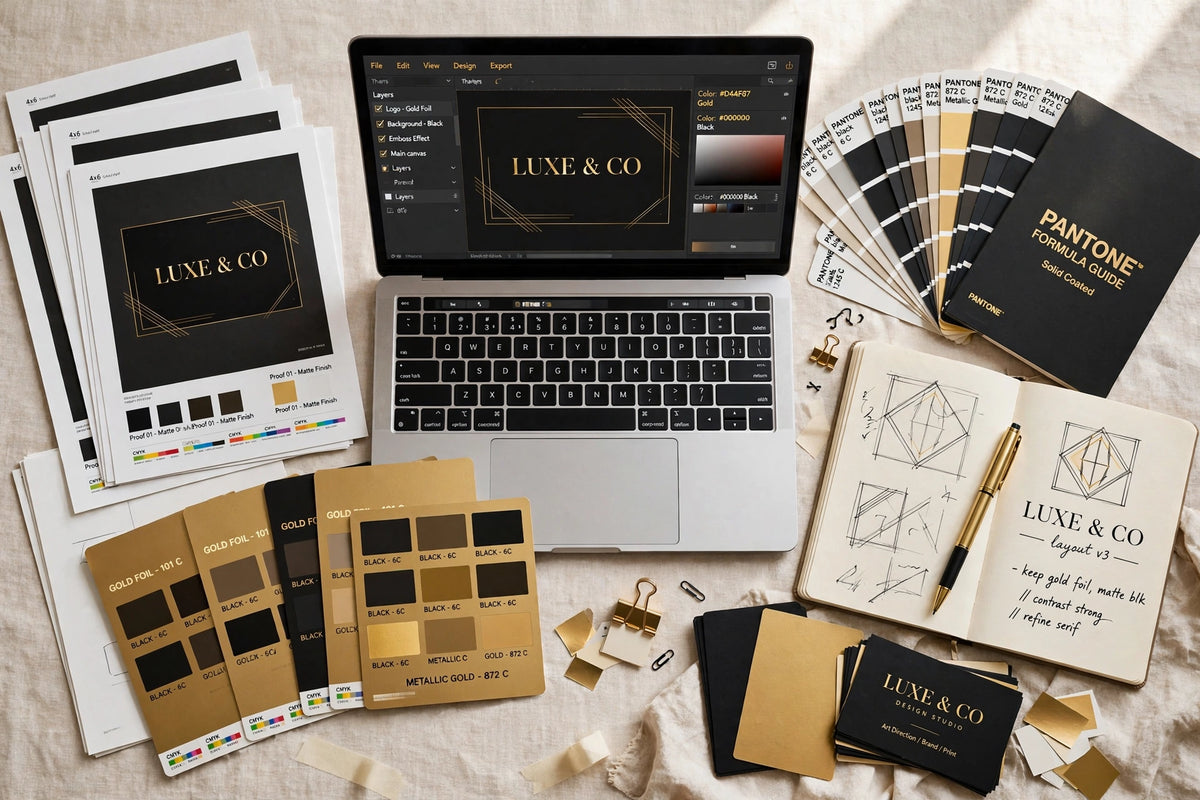 Graphic design services workspace