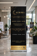 Retractable pull-up banner product mockup